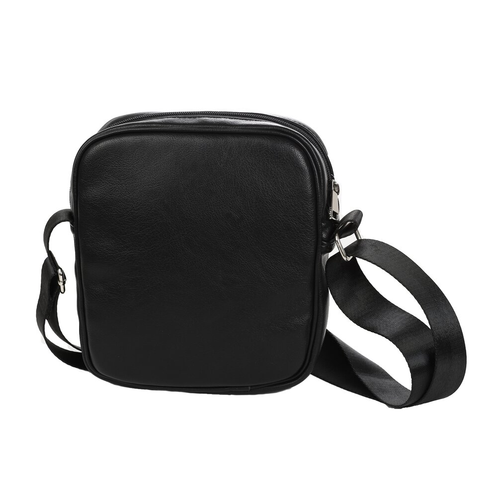 Сумка мессенджер SKIFFHAT, фактура гладкая, черный — фото 1