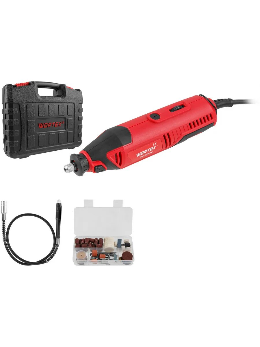 Гравер электрический WORTEX LX MG 3214-1 E в кейсе с аксессуарами (1333744)