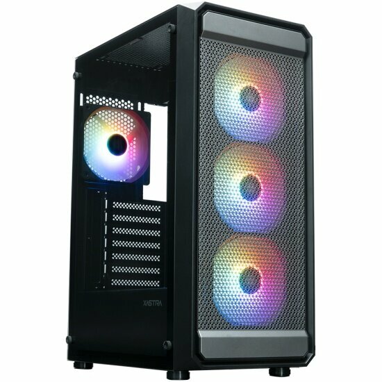 Корпус Xastra A403 4FRGB черный