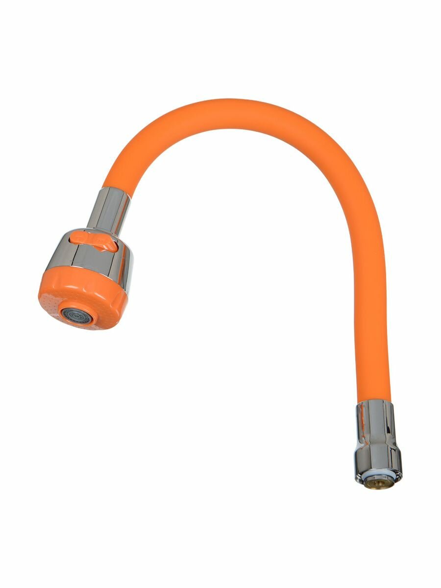 Melodia Della Vita Излив гибкий LUXE с лейкой 2 режима оранжевый 49см MELODIA MKP20660