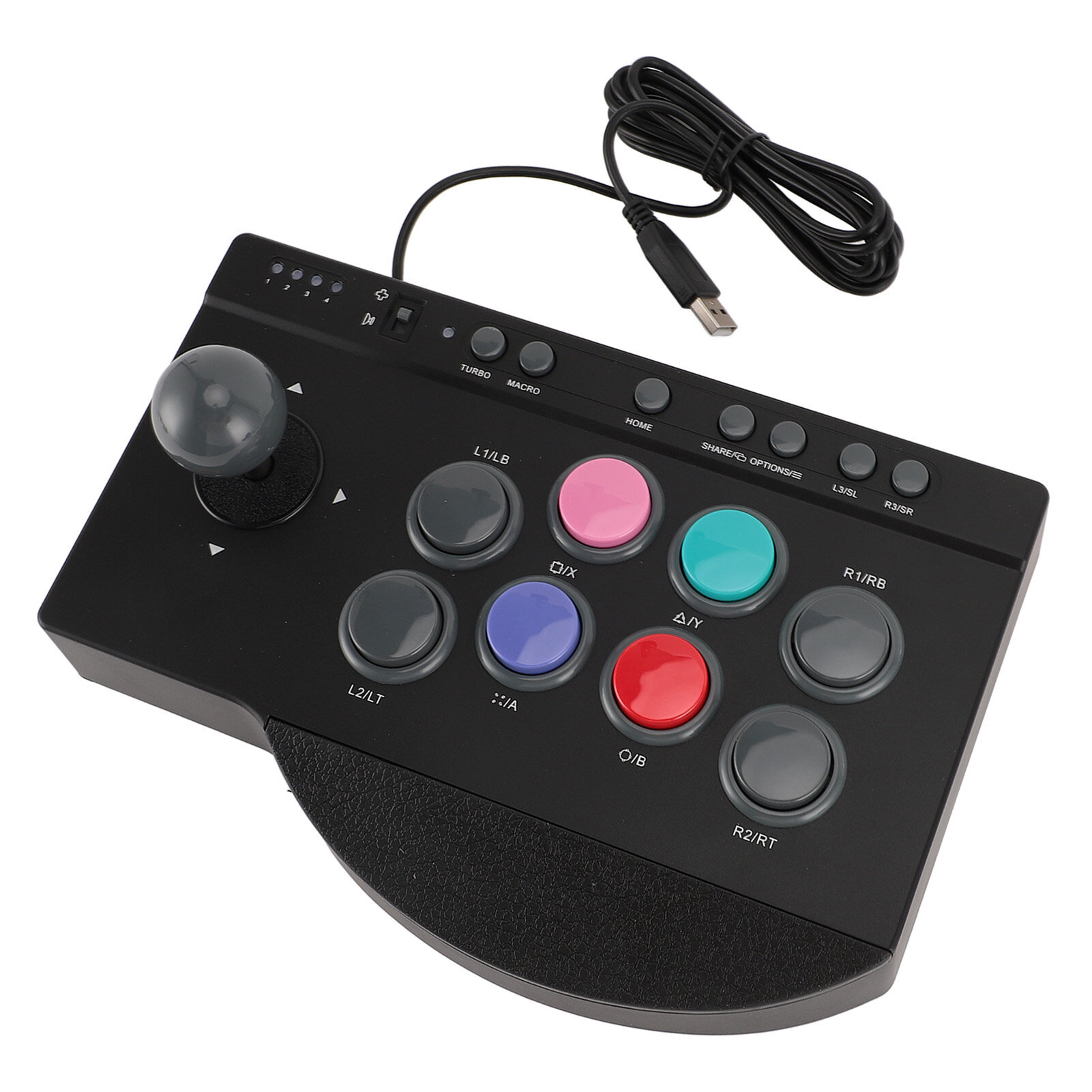Игровой Fight Stick с USB для PS3, Switch, Windows, с функцией Turbo и Macro, для комфортного игрового процесса