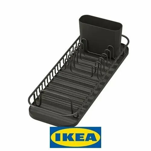IKEA Вкладыш для хранения посуды, 47.8 см х 17.4 см, 1 штАнтрацит