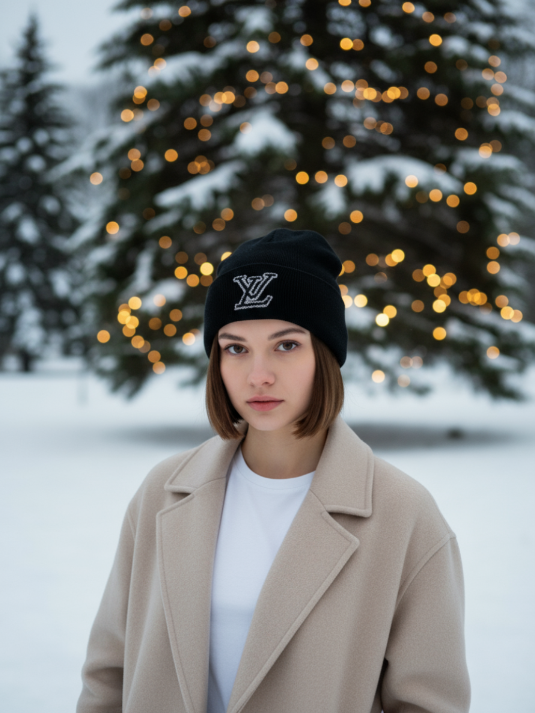 Шапка-бини для взрослых и детей, размер 56, черный — фото 1