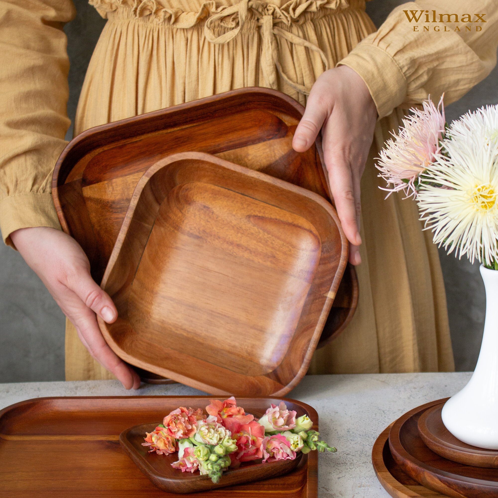 Блюдо глубокое квадратное 35.5 x 35.5 см WL‑781033/A — фото 1