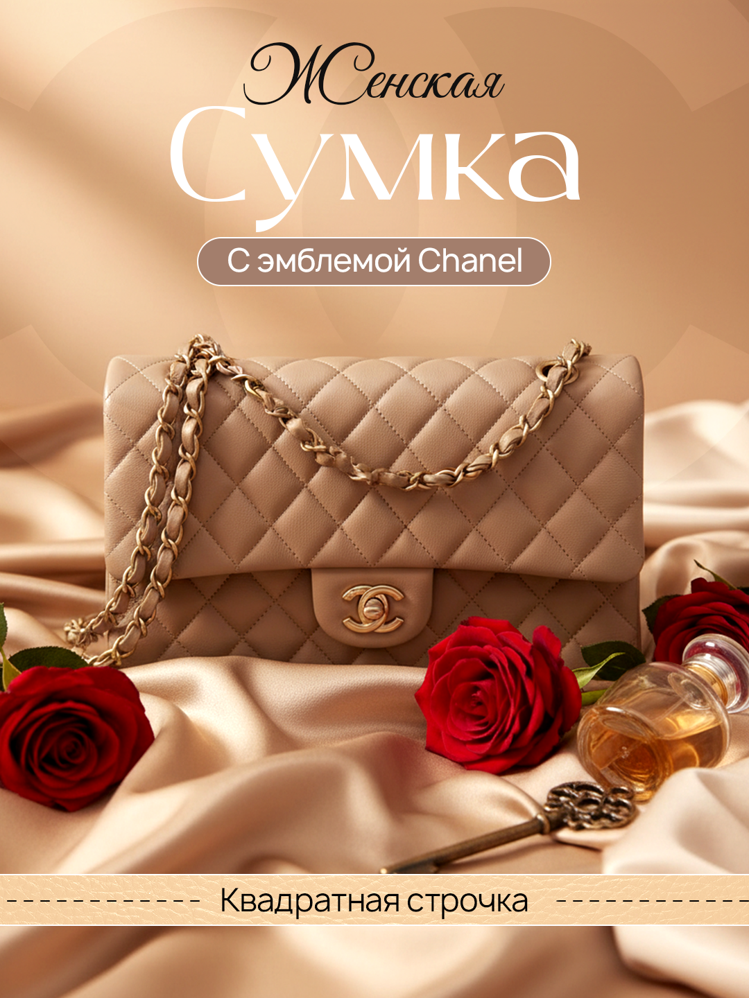 Сумка  Сумка женская, через плечо, Chanel