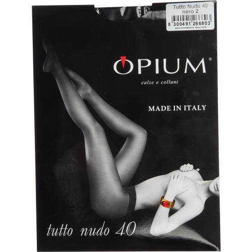 фото Колготки opium капроновые 40 den, размер 2, nero
