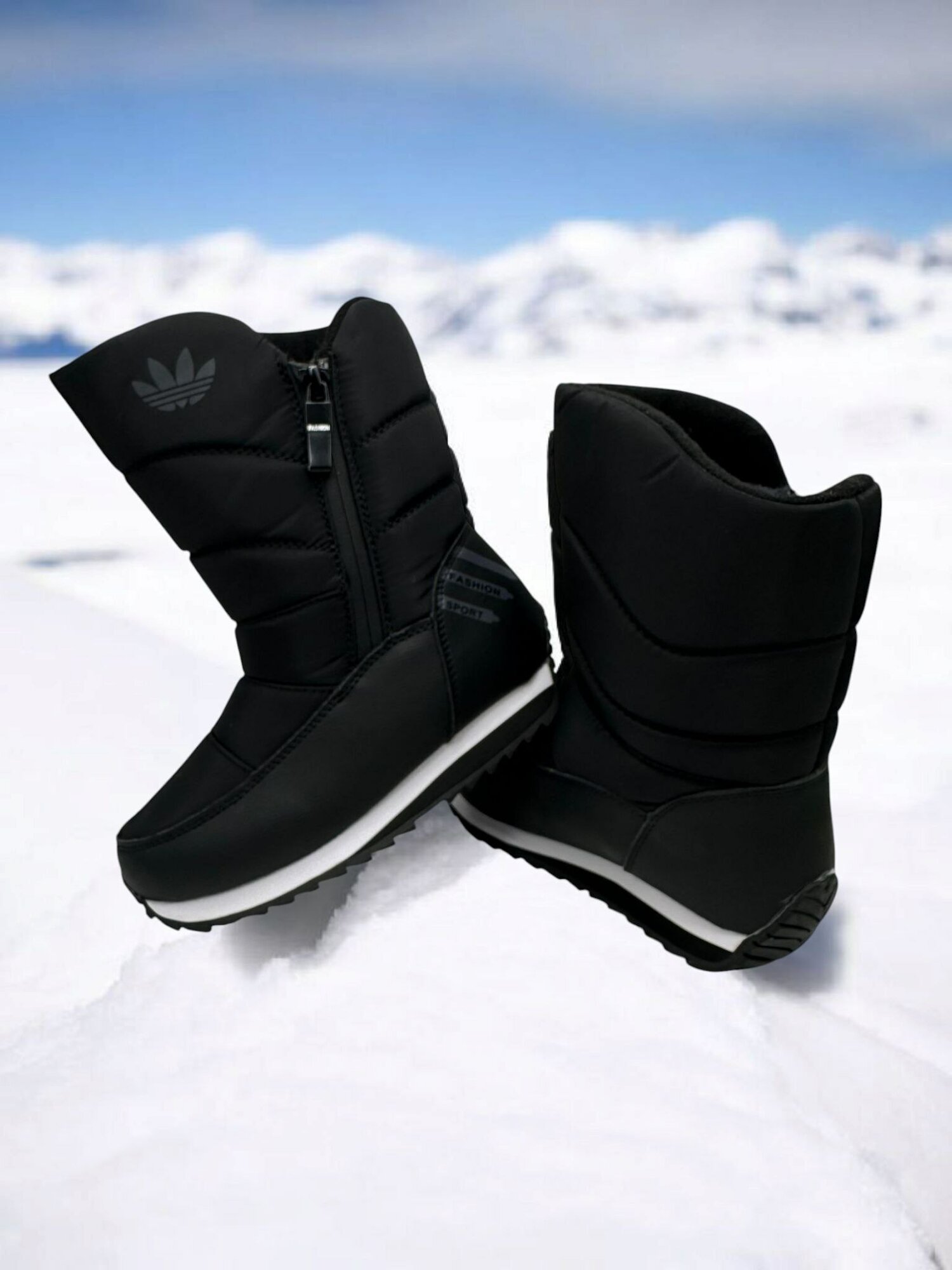 Дутики , размер 29, черный — фото 1