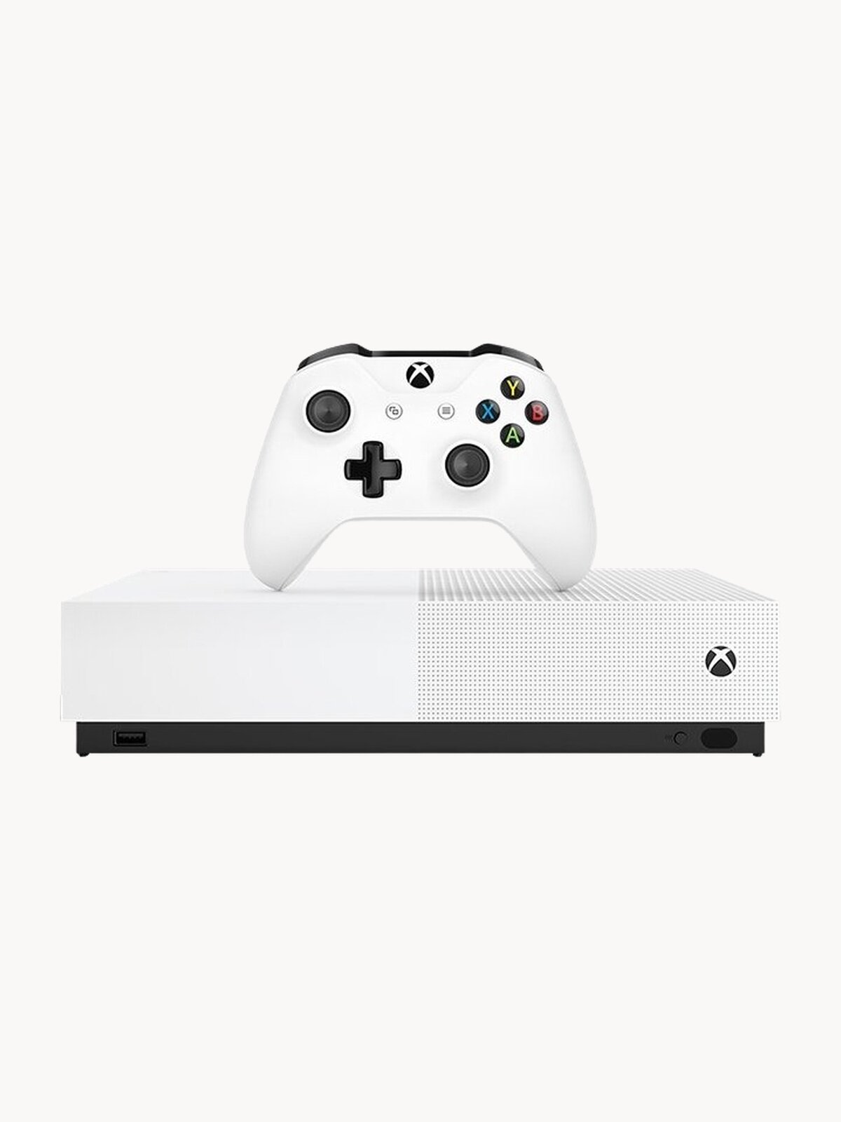 Игровая приставка Microsoft Xbox One S All Digital 1024 ГБ HDD, белый