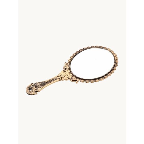 Зеркало косметическое AidiArt овальное с ручкой винтажная бронза 480₽