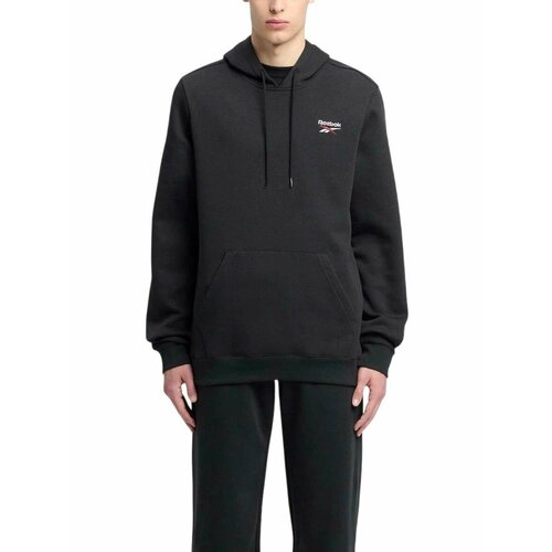 фото Худи спортивное reebok identity small logo, размер s int, , черный/белый/красный