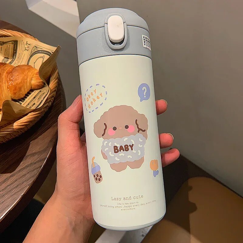 Термос стальной с принтом "Baby" — Цвет D
