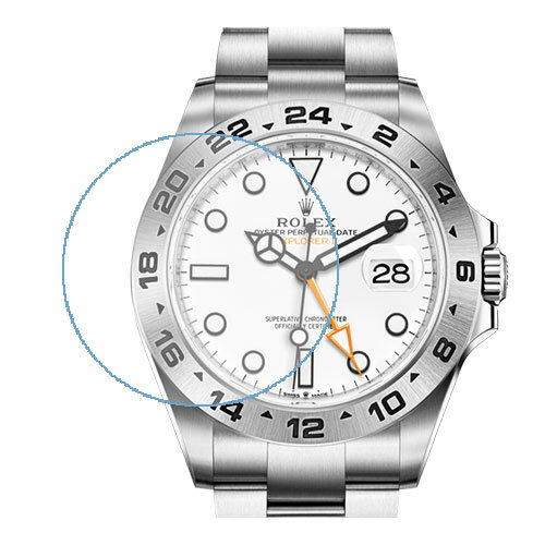 Скрин Мобайл защитный экран для часов Rolex - Explorer II - Oyster - 42 mm - Oystersteel из нано стекло 9H