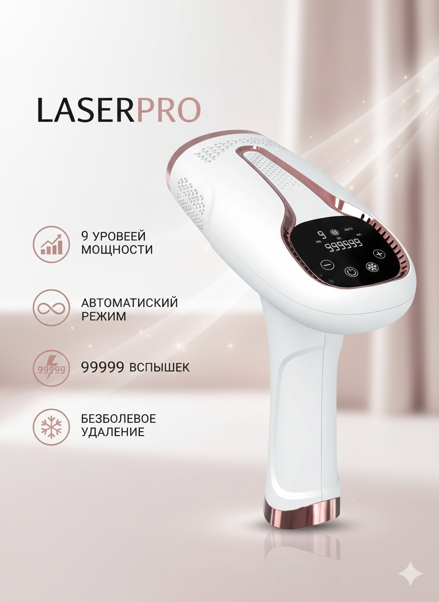 Фотоэпилятор лазерный, эпилятор с эффектом охлаждения для всего тела