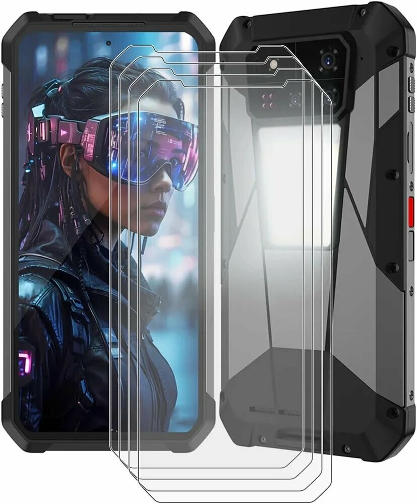 Закаленного стекла для защиты экрана Unihertz 8849 Tank 4 Pro , твердость 9H Ultra HD, защита от царапин Пленка для защиты экрана