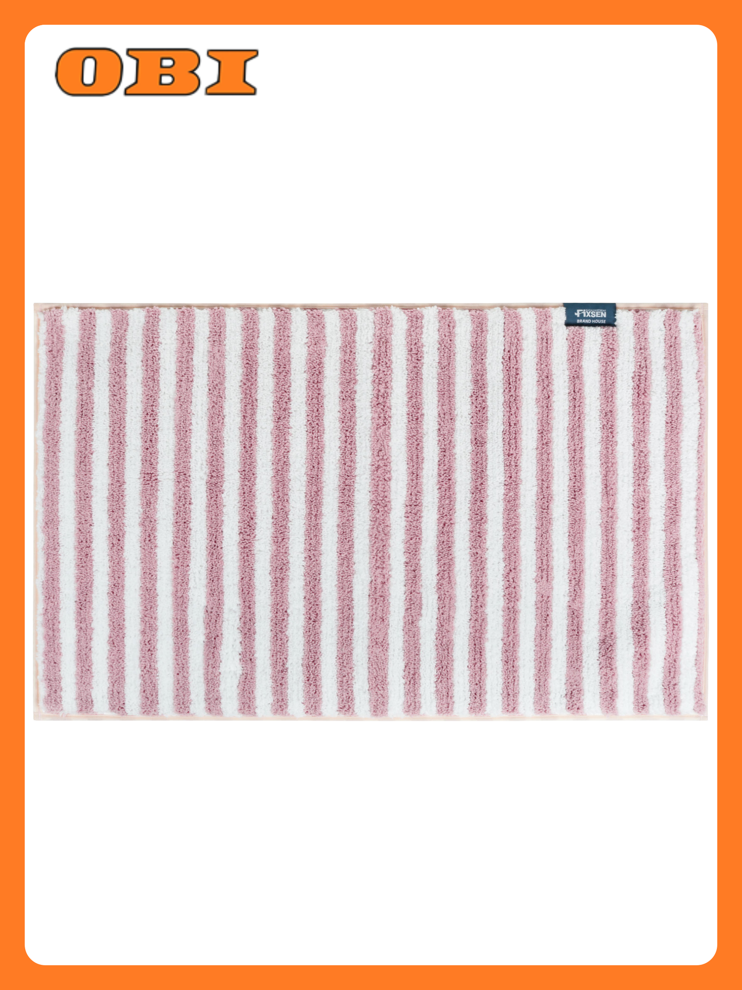 Коврик для ванной Fixsen Liner 50x80 см вспененный ПВХ с рисунком розовый