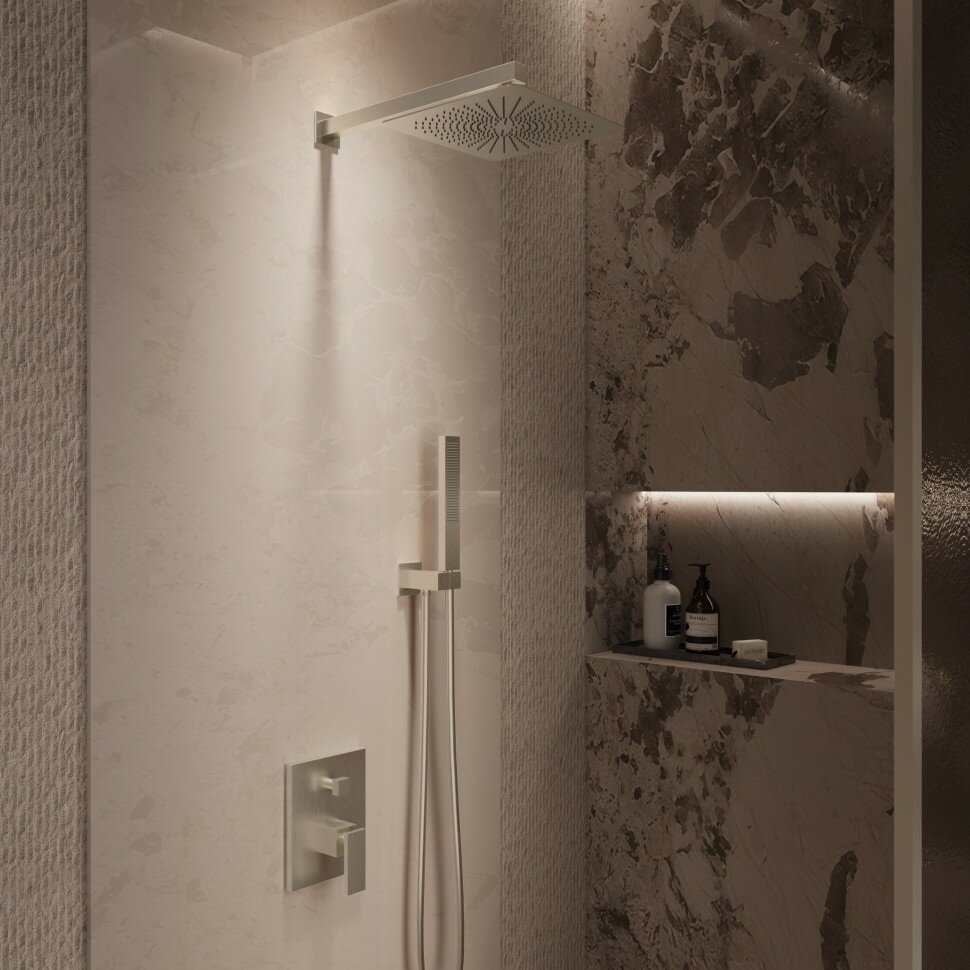 Душевой комплект Dice VSFW-2DS1BN встраиваемый, 2 режима, брашированный никель