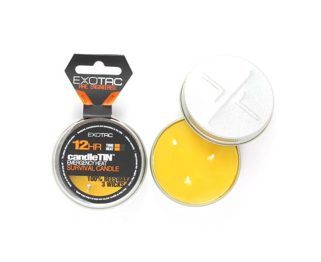 Свеча длительного горения туристическая Exotac CandleTIN Slow Burn Small