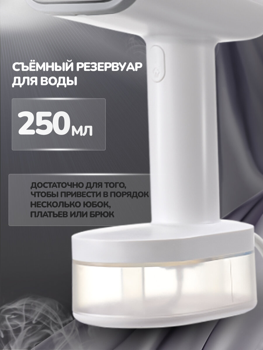 Отпариватель для одежды ручной MANYA GSH-1611 White 1600Вт, 2 режима — фото 1