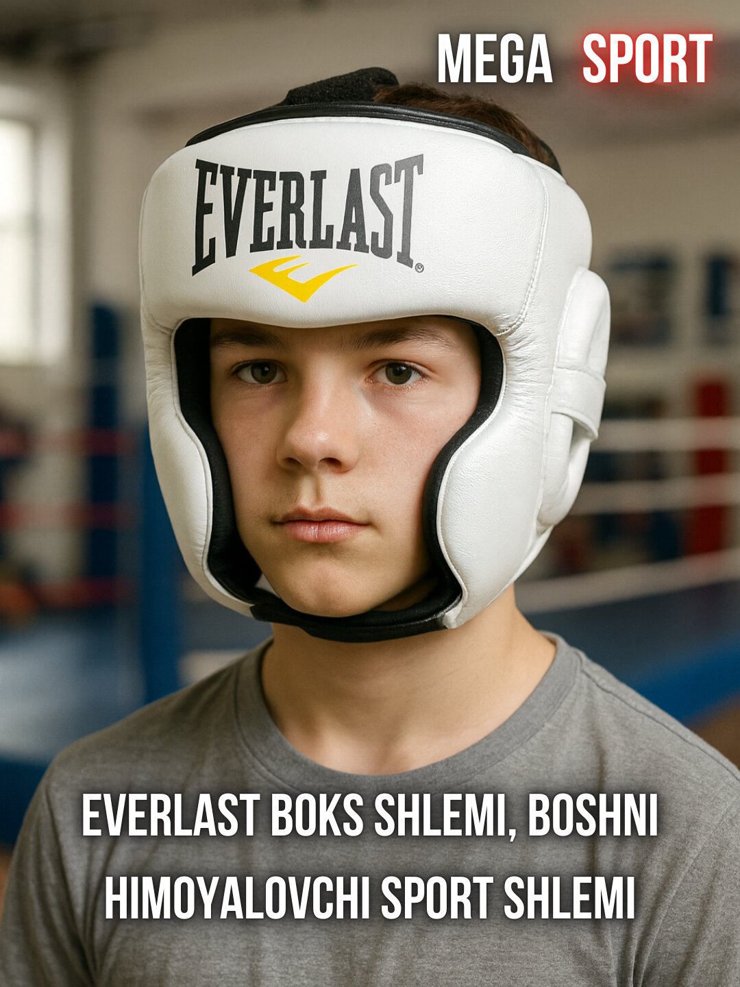 Боксерский шлем Everlast для защиты головы, спортивный шлем для тренировок и спаррингов_O_XL