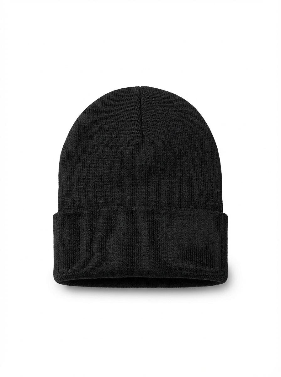 Шапка-бини для мужчин и женщин, размер 54-60, 00042 черный — фото 1