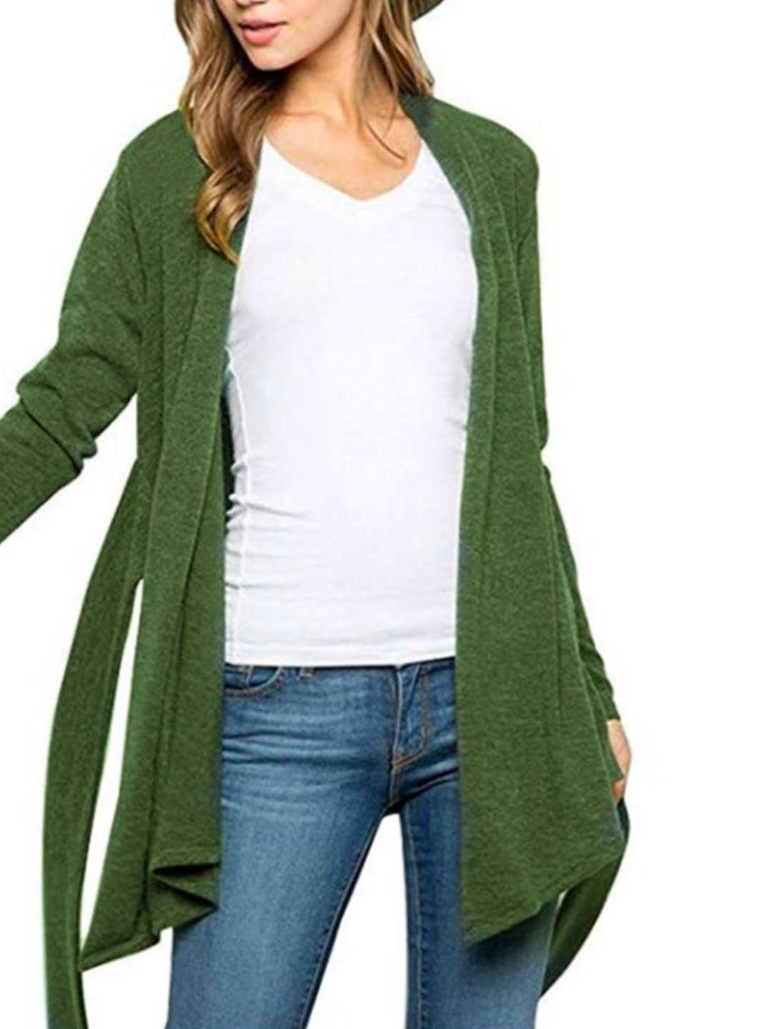 Кардиган  hbbnm, размер L-XL, зеленый, голубой — фото 1