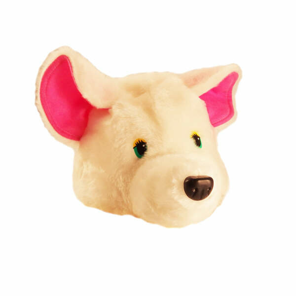 Шапочка Мышки или мышонка, карнавальная, для мальчика или девочки, белая — фото 1