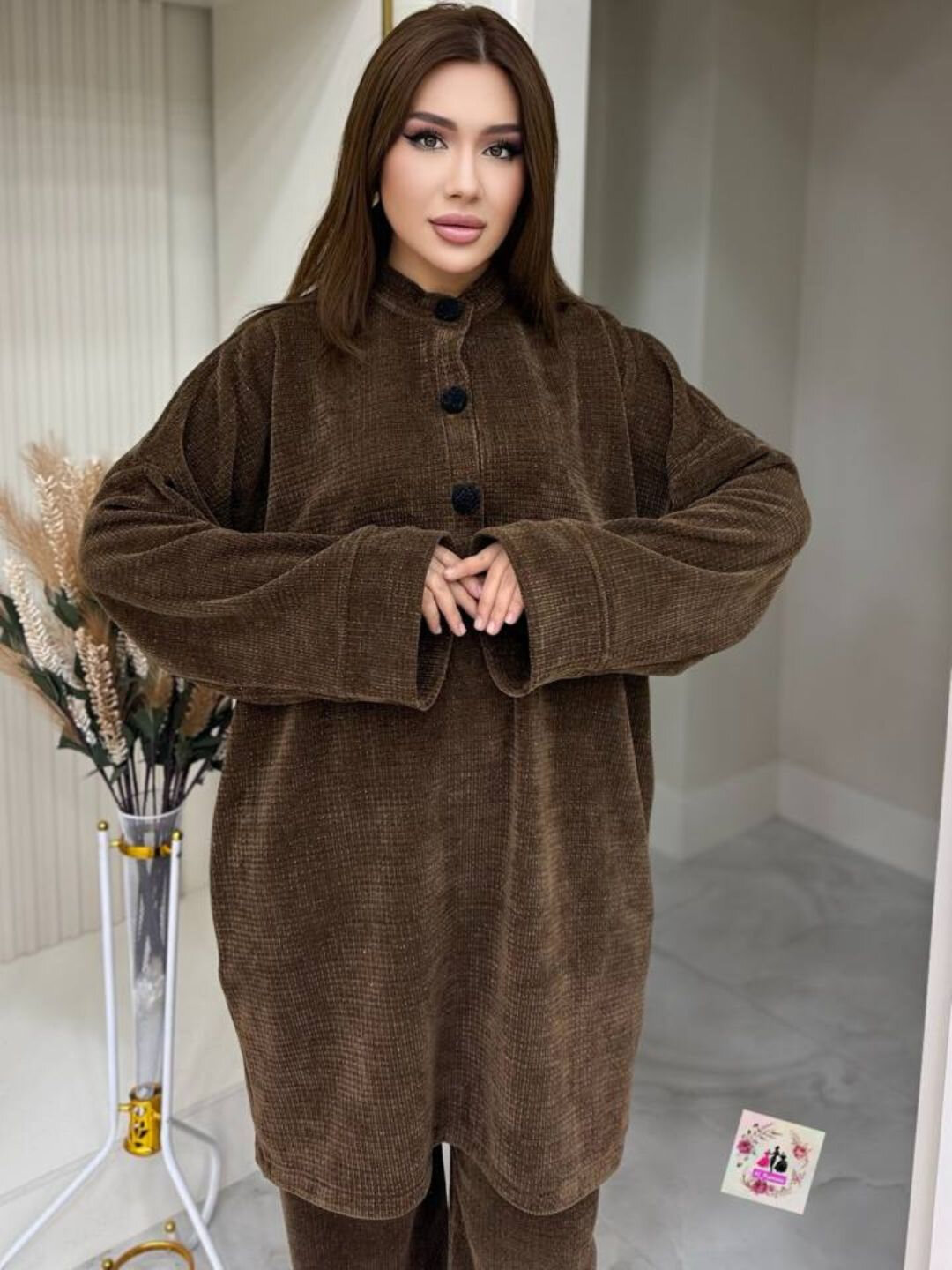 Комплект одежды , размер М, коричневый — фото 1