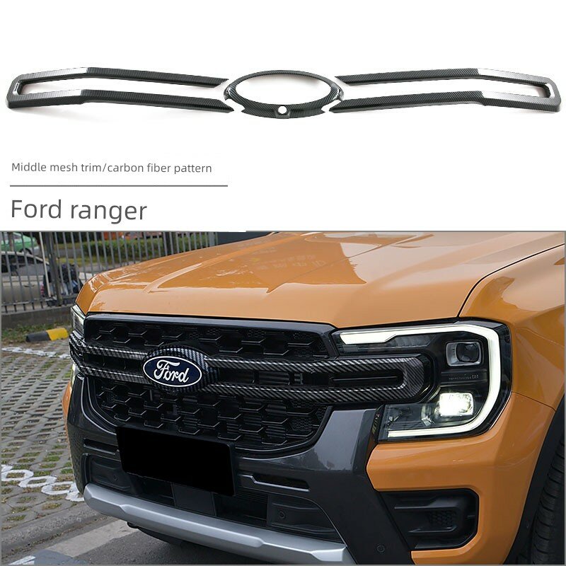 Ford Ranger Задний декоративный профиль в стиле офф-роуд с текстурой карбонового волокна 3-шт. комплект