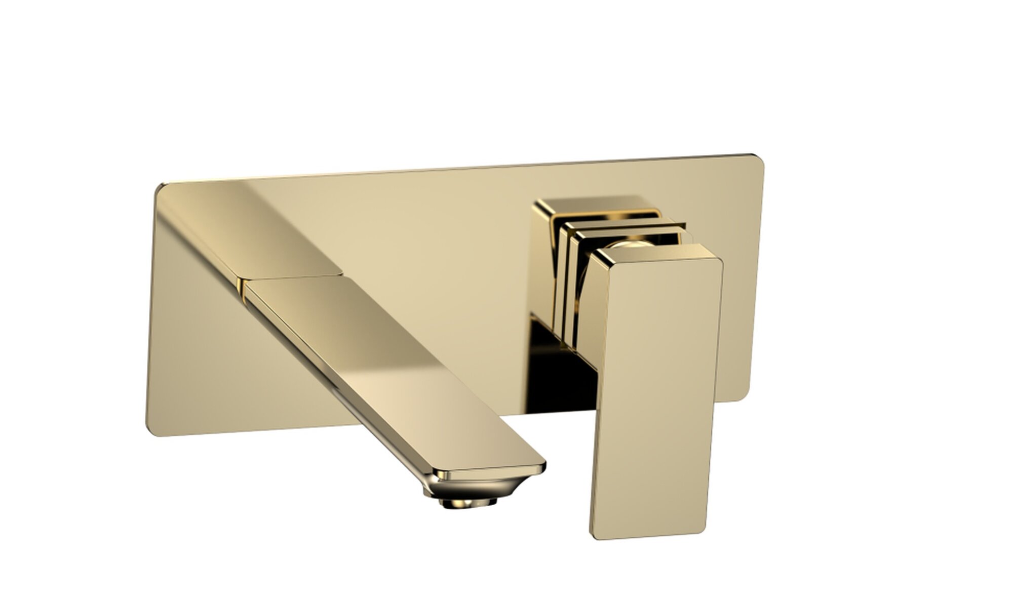 AQM6815GG Savona Смеситель для раковины, настен, на 2 отв, комплект, золото