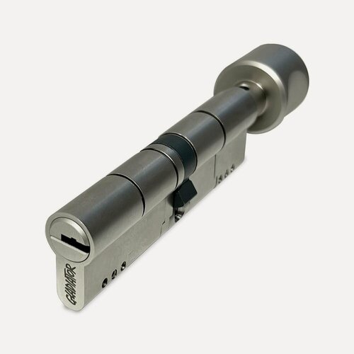 Изображение товара Цилиндровый механизм GLADIATOR 70мм (35+35В) с вертушкой, никель