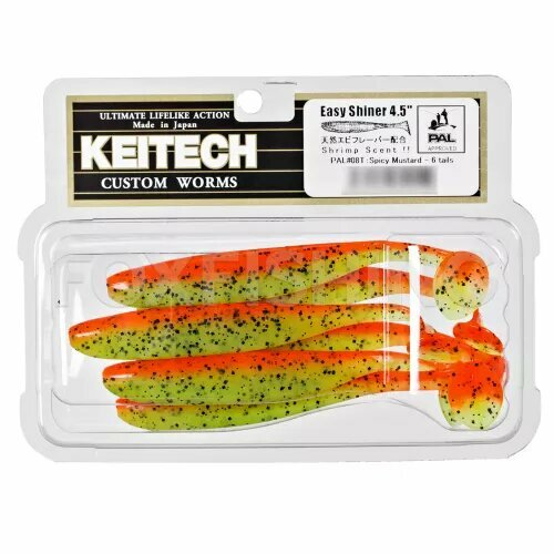 Силиконовая приманка Keitech Easy Shiner 4.5 11см. вес: 7,4гр. 6шт. PAL#08
