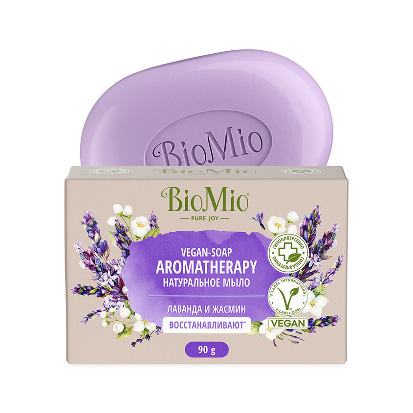 Мыло твердое BIOMIO BIO-SOAP Лаванда и жасмин 90 г