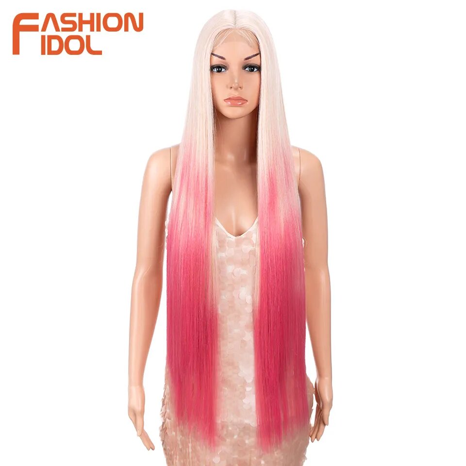 Прямой парик FASHION IDOL розовый LTT RORED-PK21