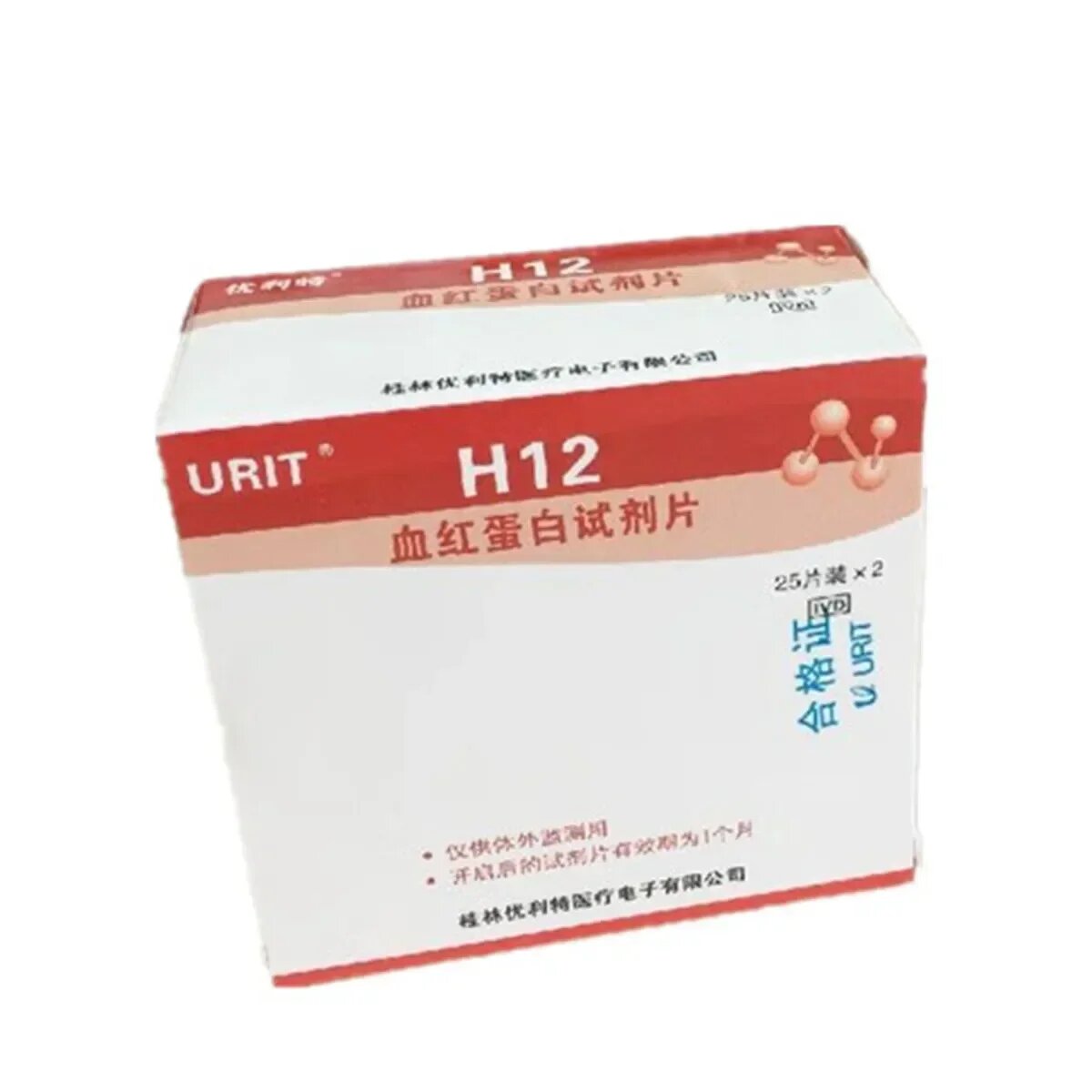 Анализатор гемоглобина Urit H12, 50 тестов