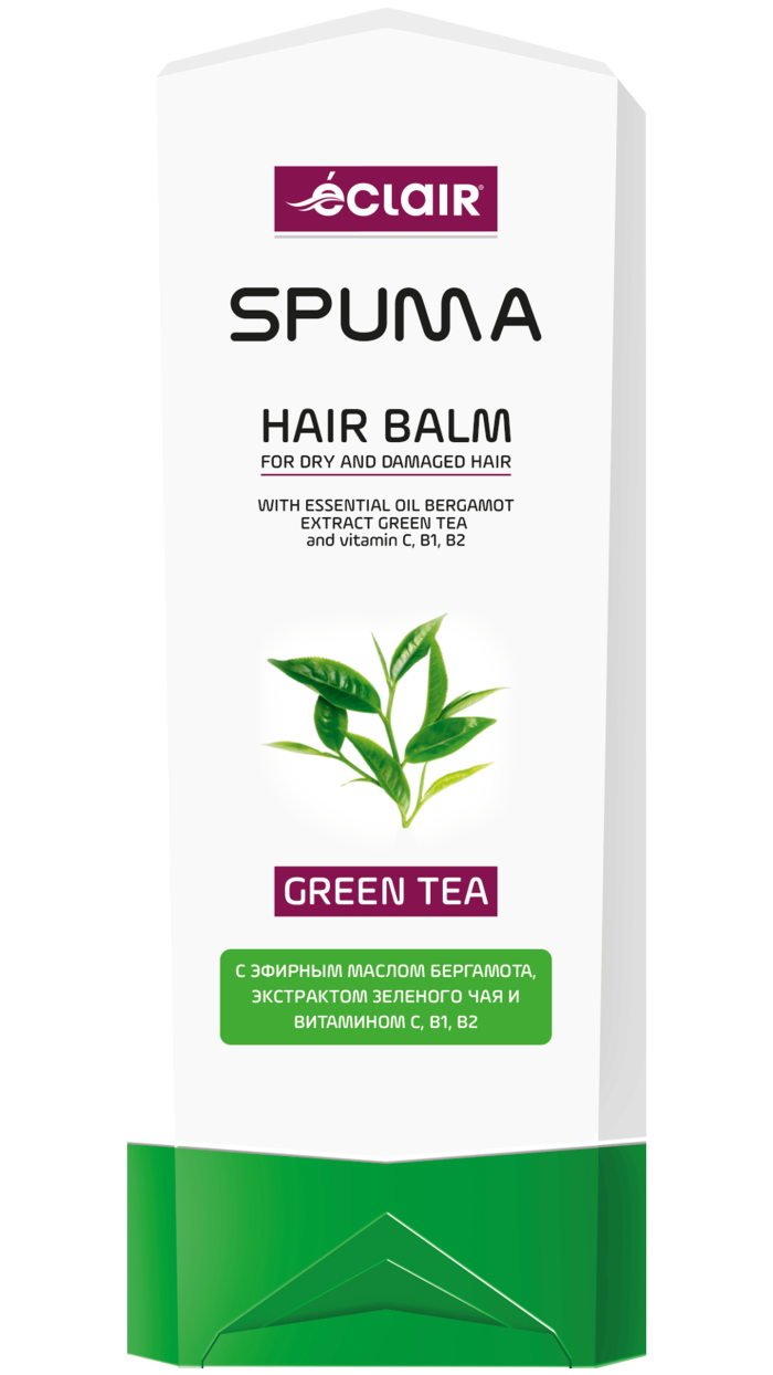Бальзам для волос Eclair SPUMA "Green Tea", для поврежденных волос 240мл