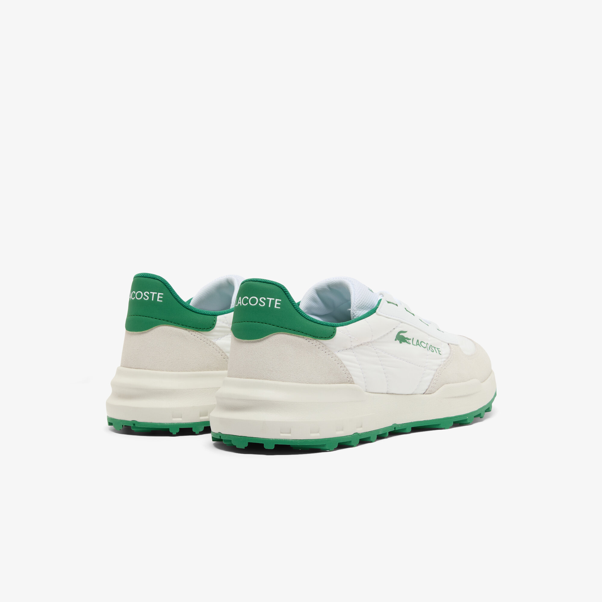 Кроссовки LACOSTE, размер 43 EU, белый/зеленый — фото 1