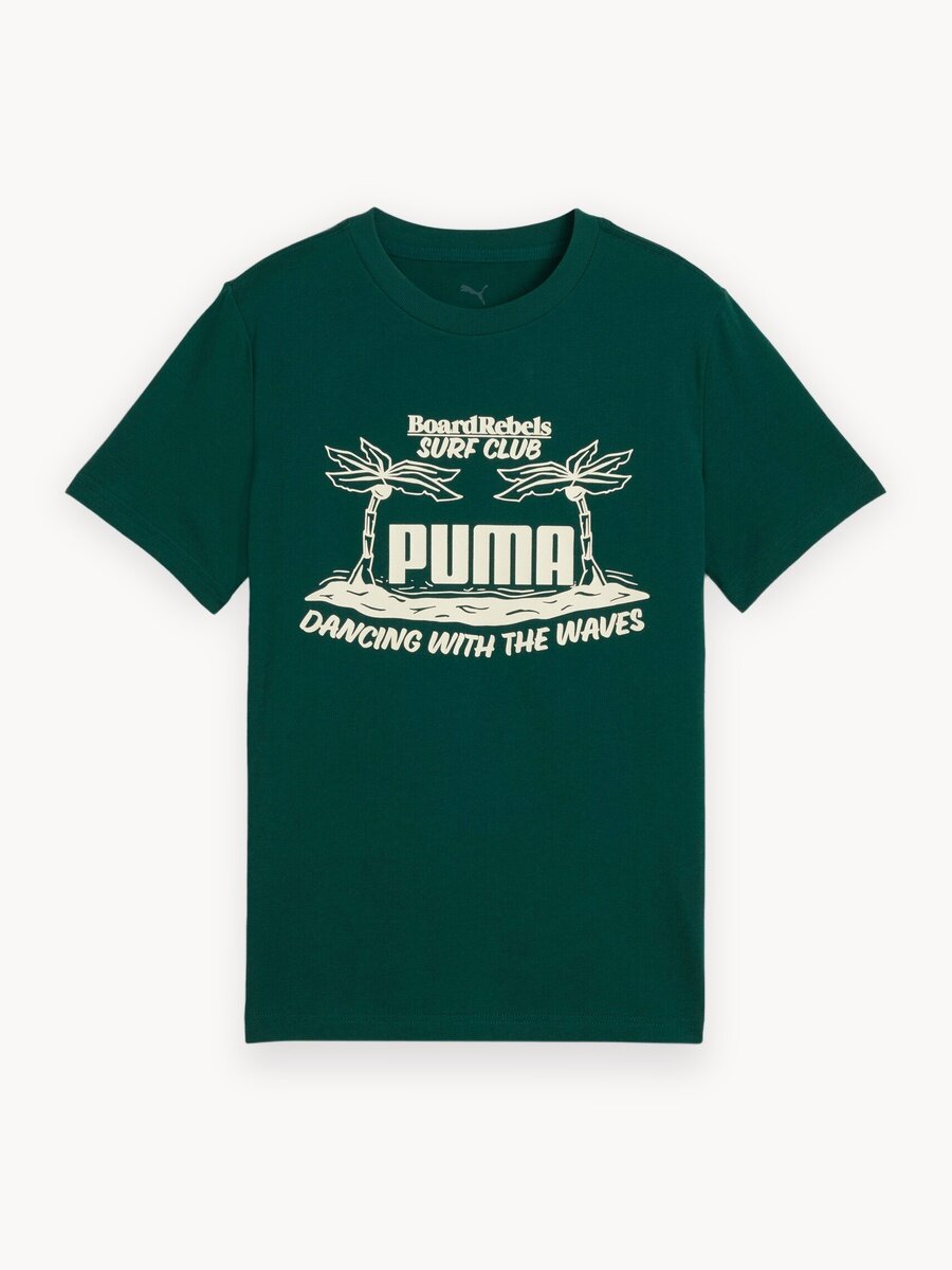 Футболка PUMA MID 90S, размер 128, зеленый