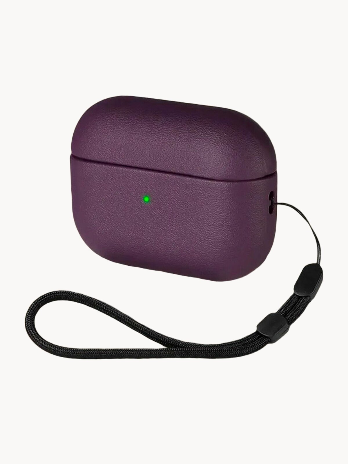 Чехол для AirPods Pro 2 / Защитный чехол с дизайном под кожу HardShell для Аирподс Про 2, Цвет Фиолетовый