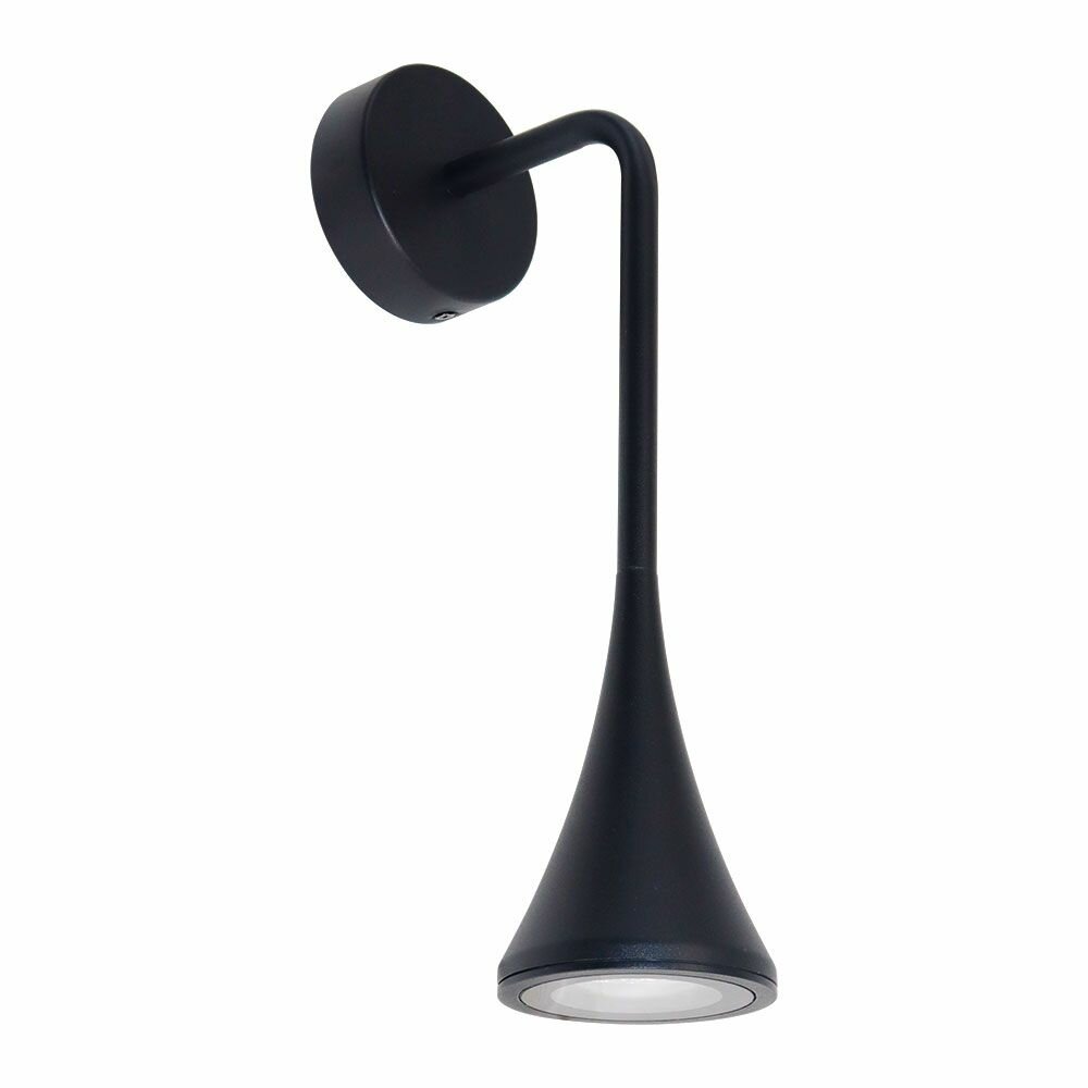 Фасадный светильник Arte Lamp Bronn W80xL140xH300 мм GU10 цвет черный арт. A2367AL-1BK