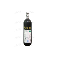 Баллон газовый S-GAS.COM 5 литров УС с латунным вентилем новый азотный / черный (без газа)