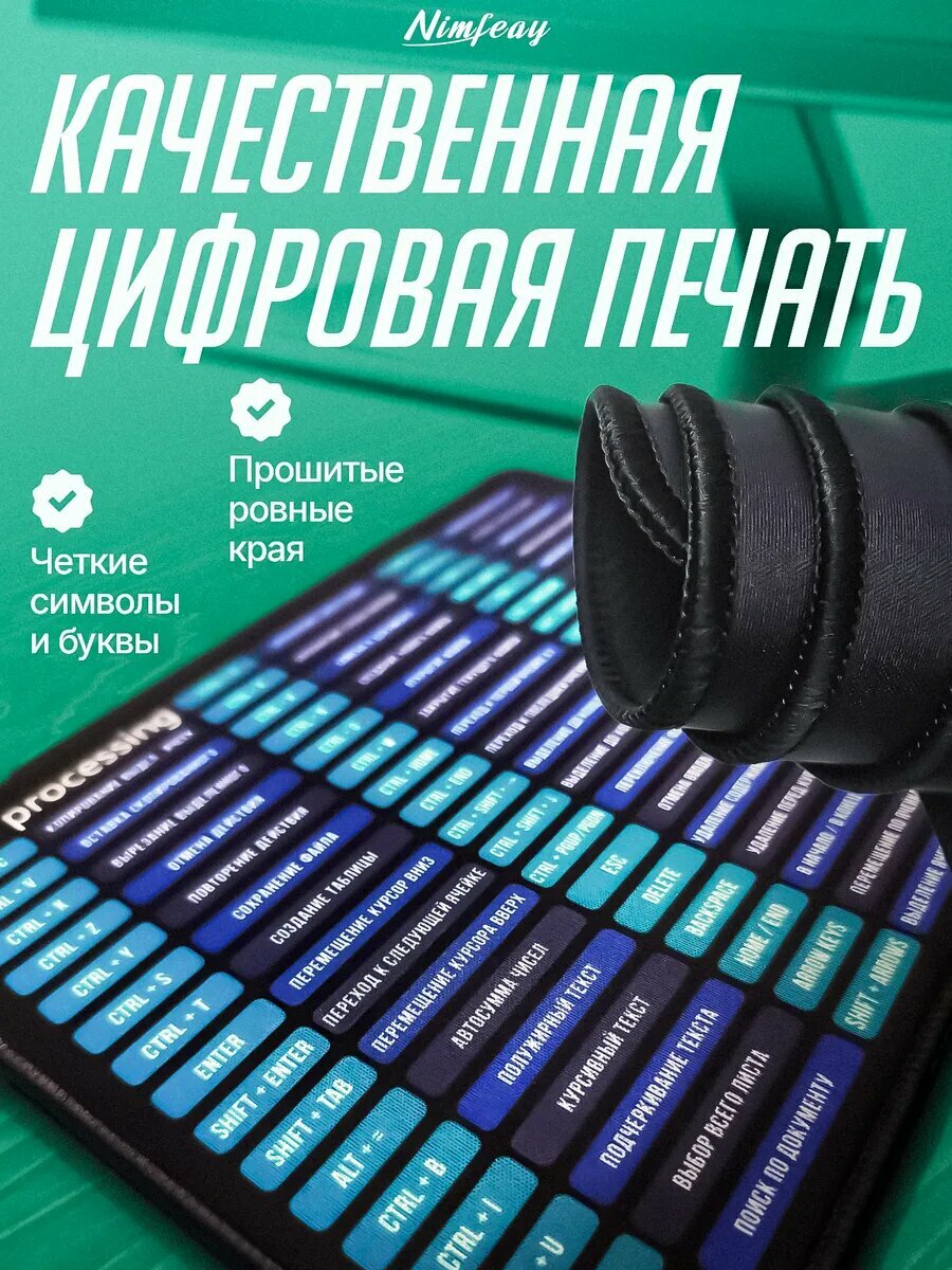 Игровой коврик для мышки маленький с рисунком — фото 1