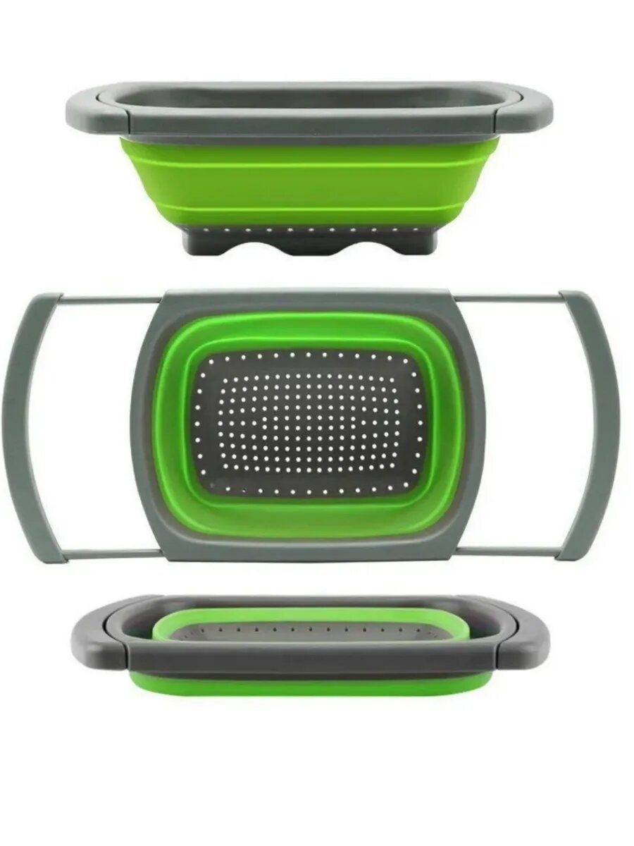 Дуршлаг складной с раздвижными ручками силикон 125 см 1 шт