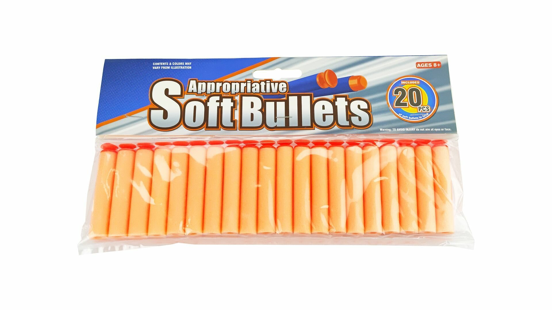 Пульки Blaze Storm (мягкие, с присосками, 20 шт) подходят для нерфа (пули для нерф / nerf)