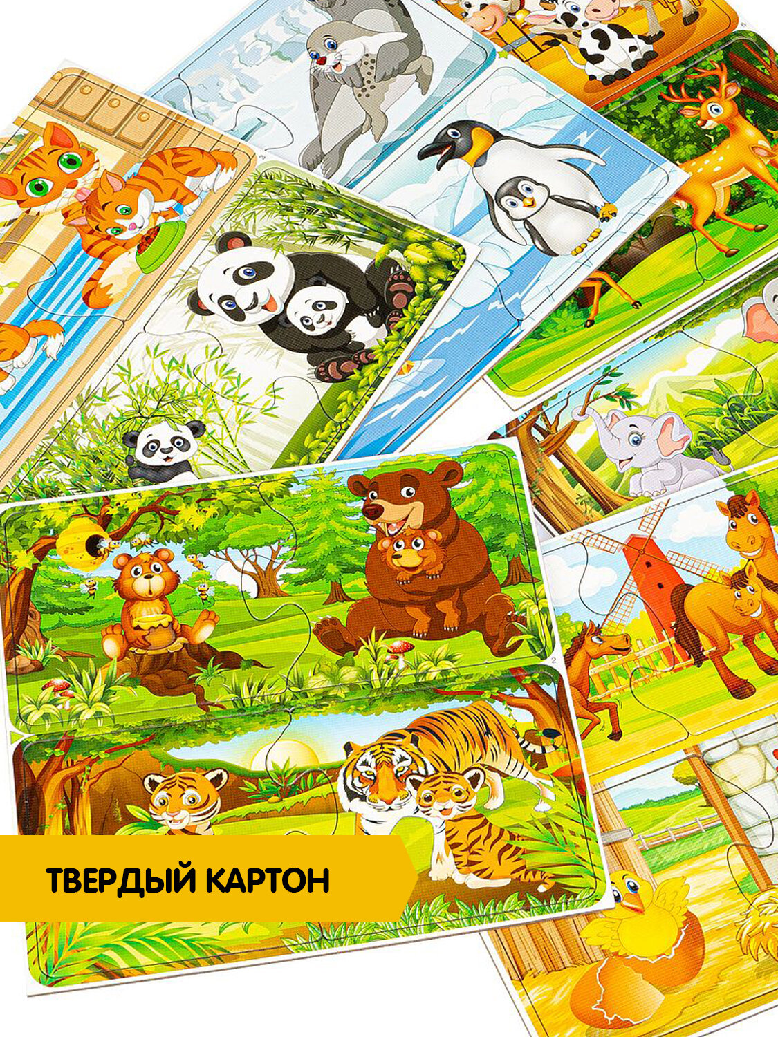 Настольная игра пазлы "ГДЕ МОЙ малыш?" Играй Думай Учись Bondibon — фото 1