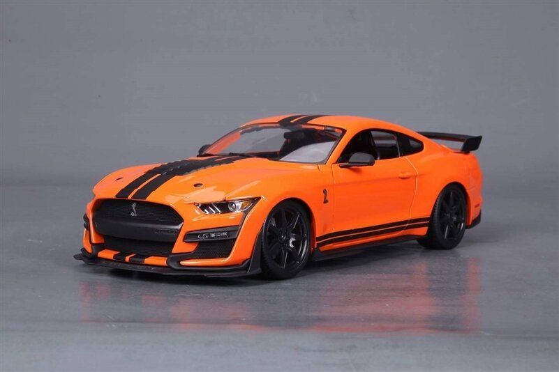 Машинка Shelby Ford Mustang GT500 1:32 массштаб, металлическая, с звуковыми и световыми эффектами, оранжевый