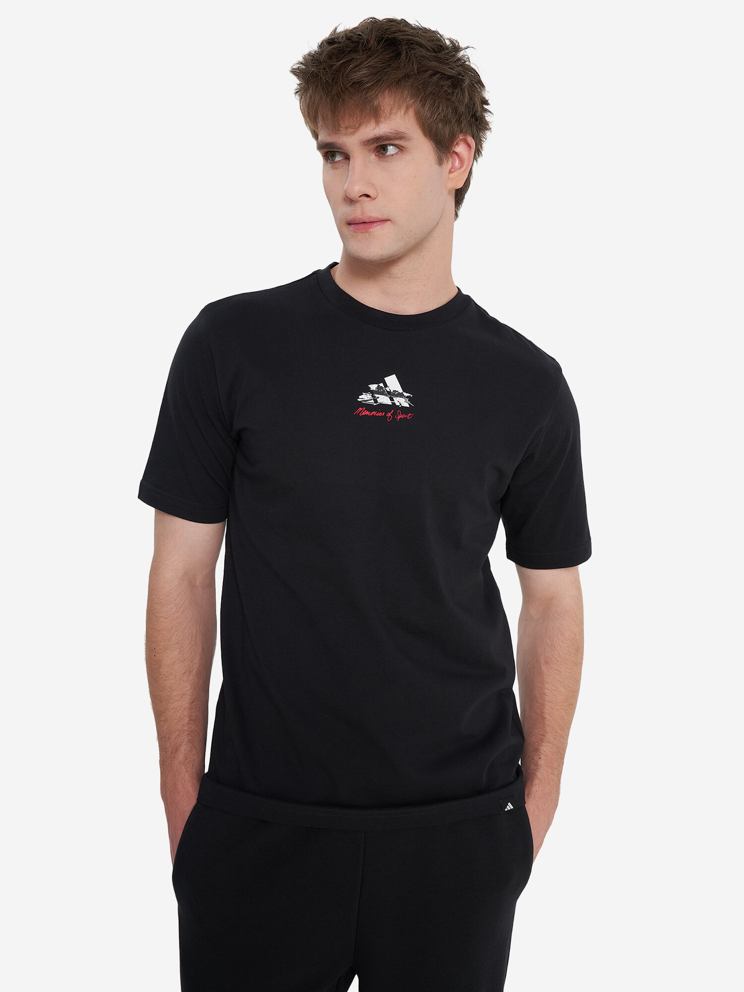 Футболка adidas, размер L, черный