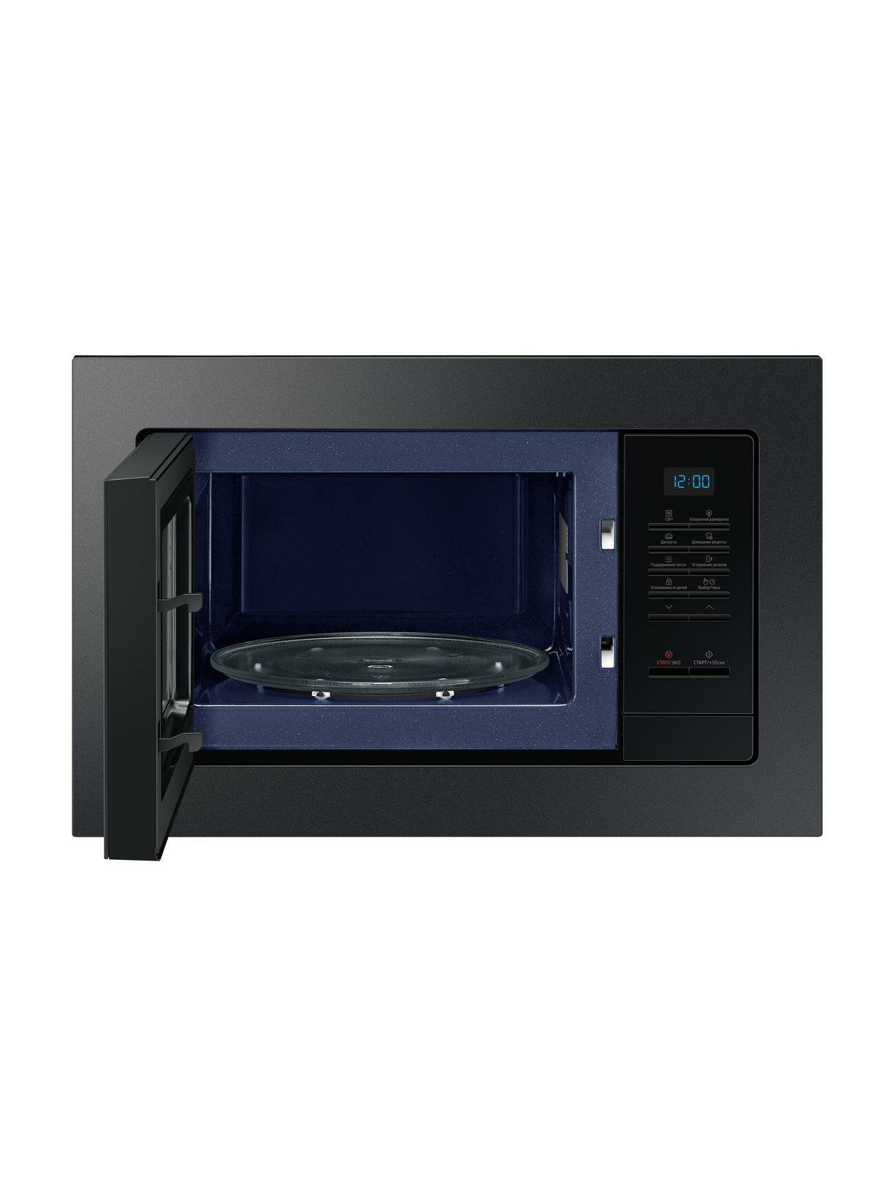 Встраиваемая микроволновая печь Samsung MS20A7013AB/BW черная — фото 1