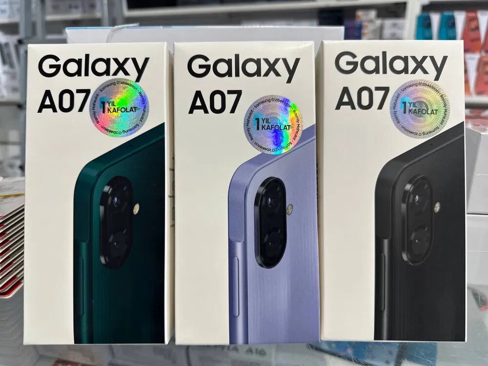 Смартфон Samsung Galaxy A07 4/128ГБ, дисплей PLS, 50МП, аккумулятор 5000мАч