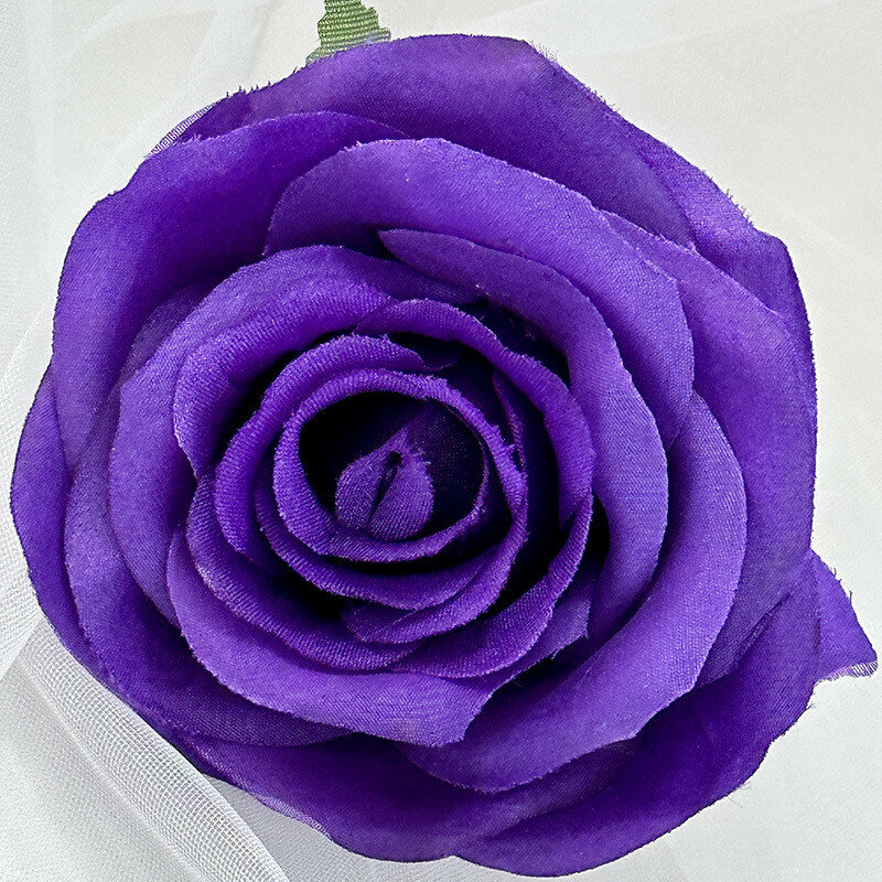 Rose silk flower decor for wedding backgrounds and photography props with multicolor design deep purple
