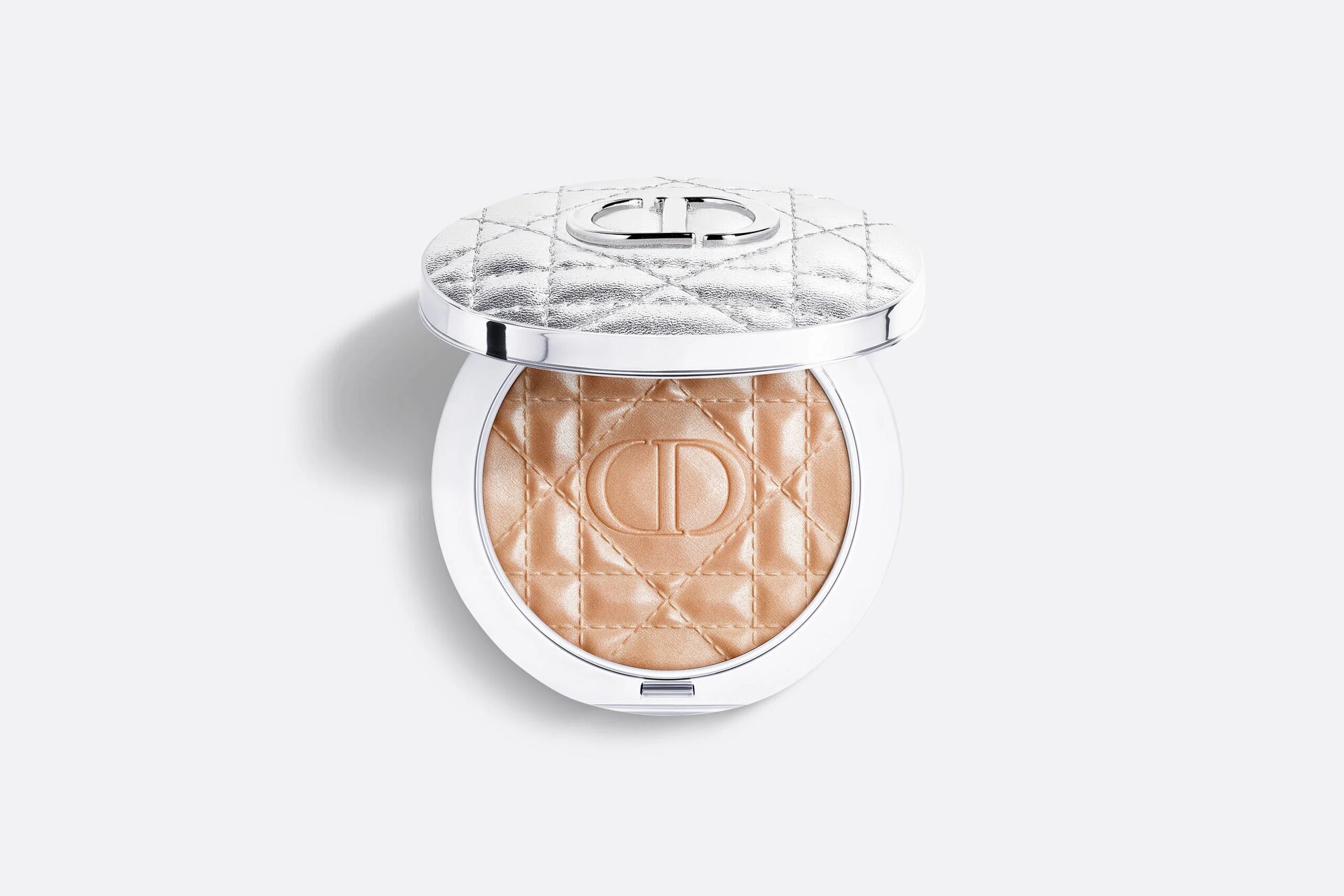 Dior Хайлайтер Forever Glow Luminizer Silky, 01 Nude Halo, 6 г — утончённое сияние и мягкий свет на вашей коже